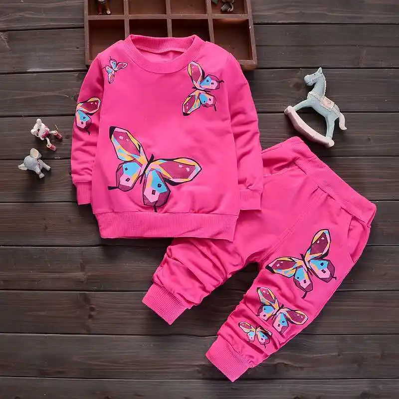 

2021 Korean organic cotton custom two-piece casual children's clothes sets