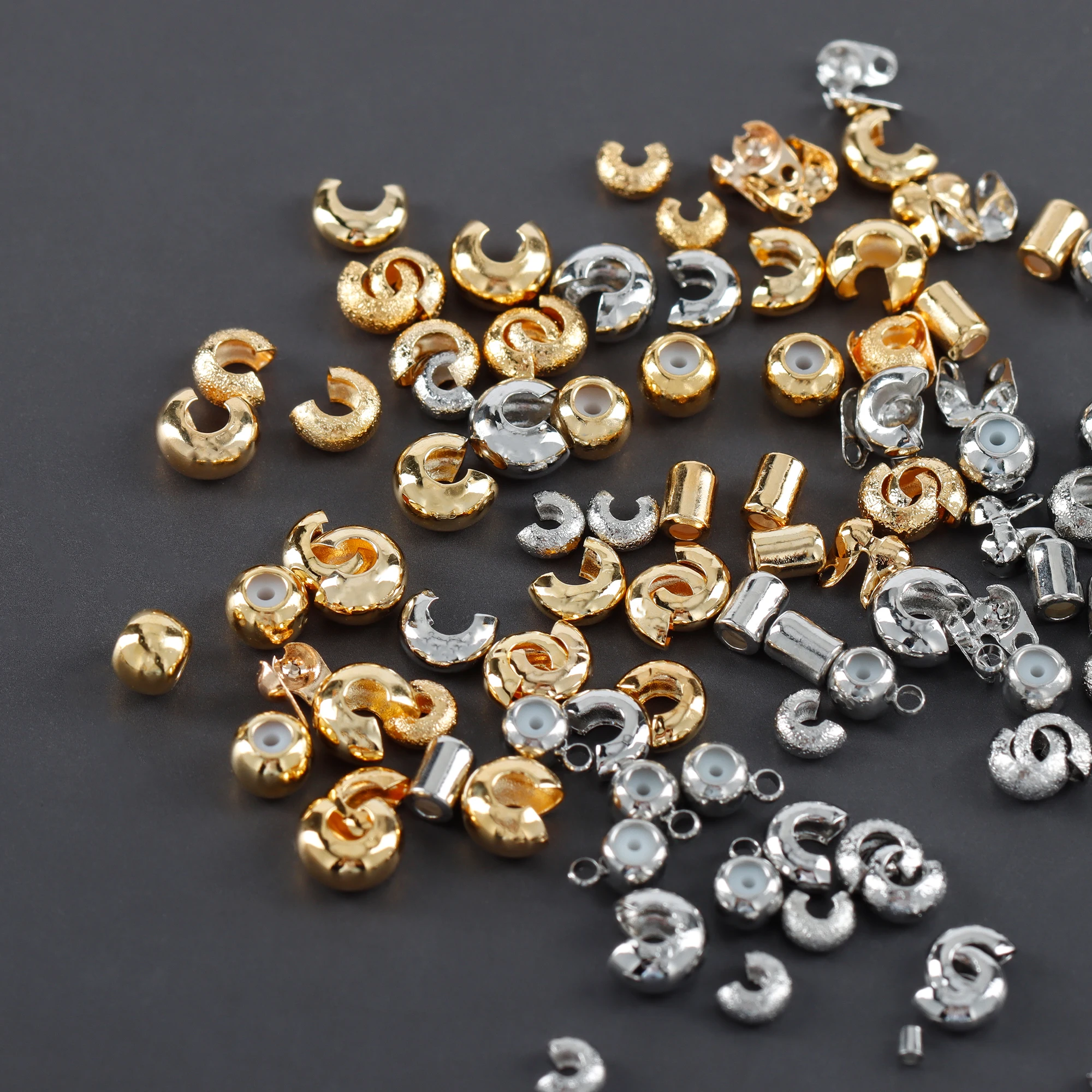 M1067  Wholesale Gold Silver Beads Clip Connection Buckle For Jewelry Making Accessories  one pack/lot