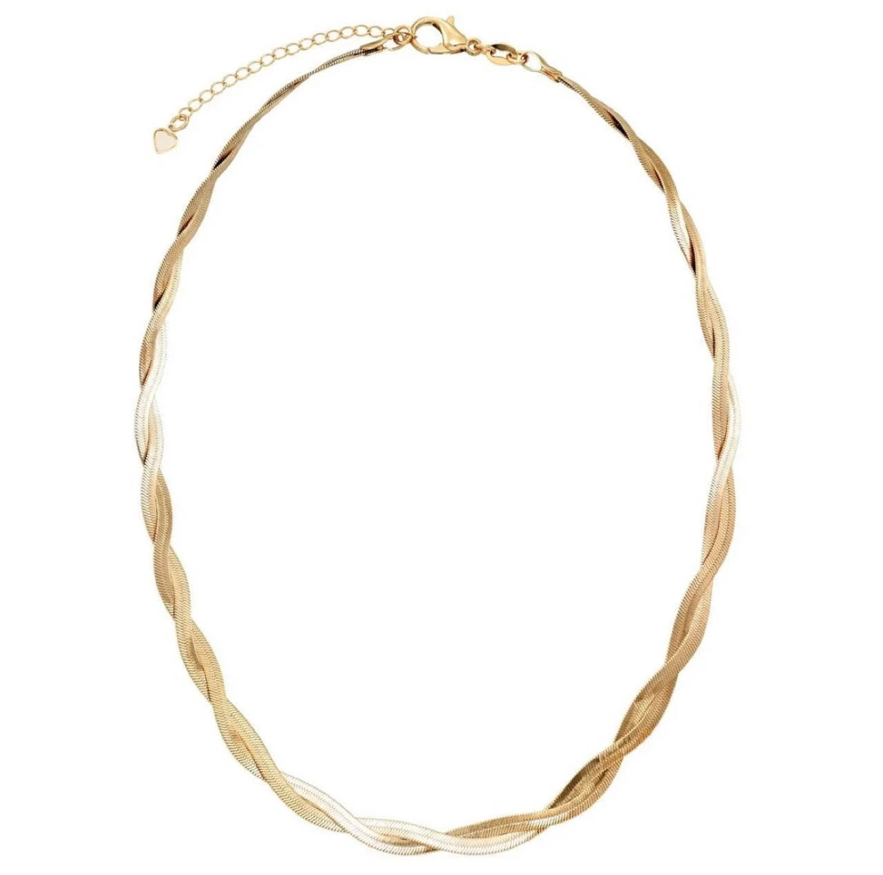 

2021 New Arrival Hot Selling Stainless Steel Double Tiwsted Herringbone Chain Necklace Gold Plated Wholesale Jewelry Snake Girl