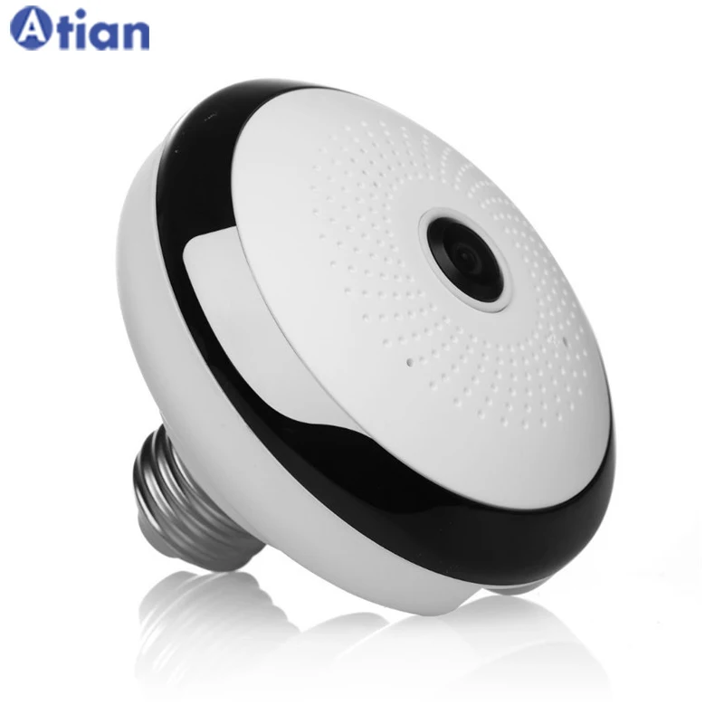 

50% Discount UFO Shape 1.3MP 2MP 3MP 360 View Angle Mini Hidden IP Camera Support TF Card VR Panoramic Camera, White