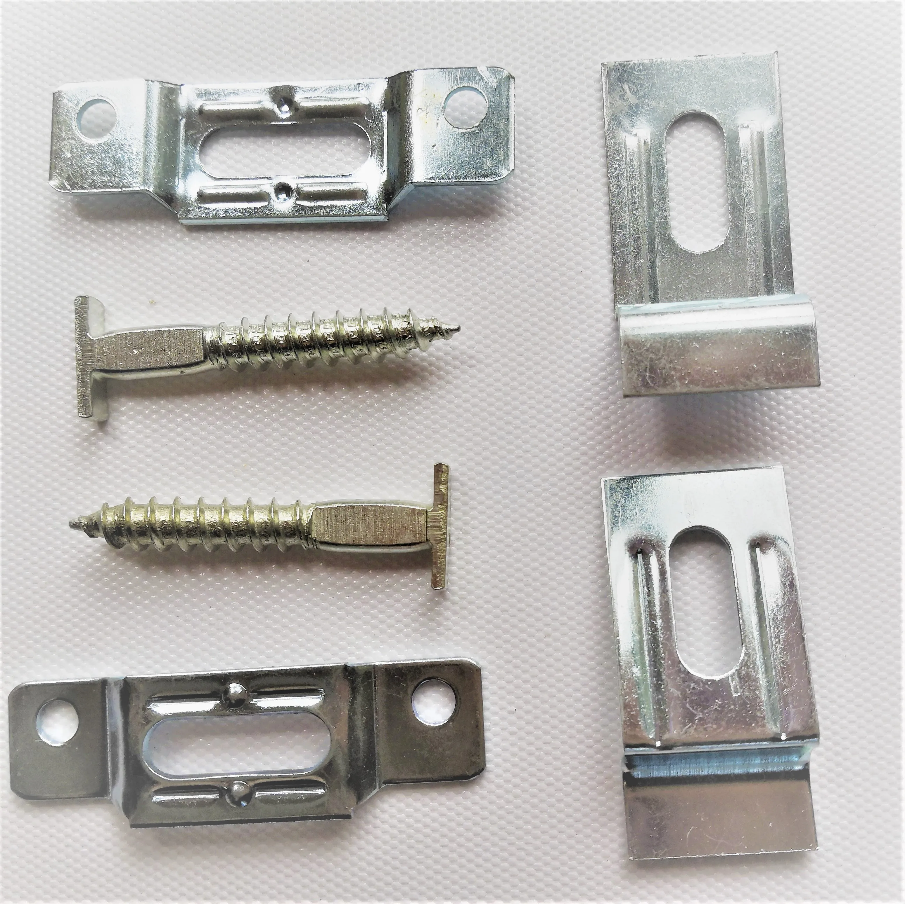 
T-Lock security hangers locking hardware set for wood or aluminum picture frames 