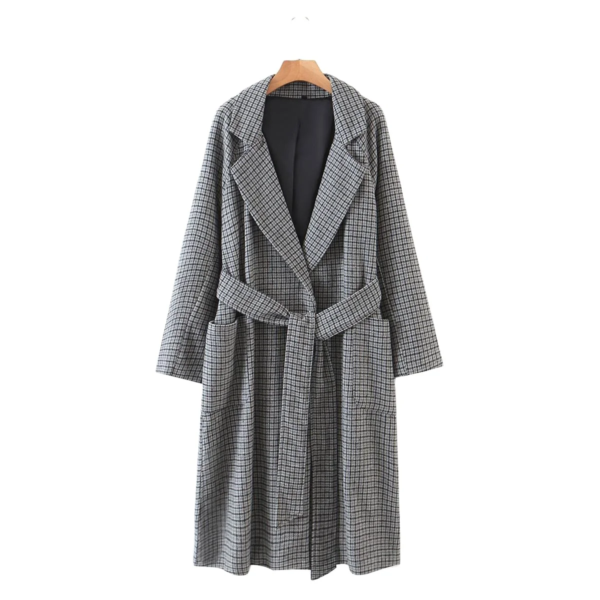

Autumn Suit Collar Woolen Coat Women's Windbreaker