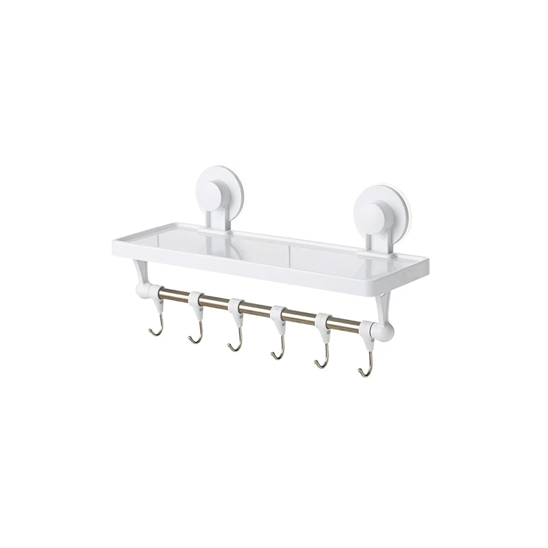 

SHIMOYAMA Nordic Multi-purpose Powerful Wall Suction Six-Link Wall Hooks Kit with Adhesive Rod
