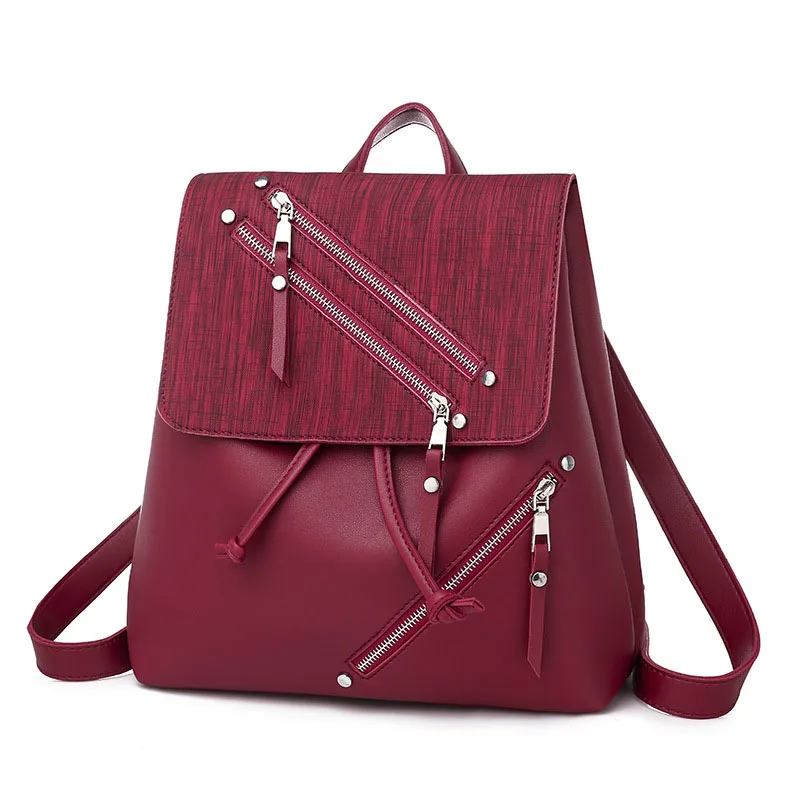 

Fashion Outdoor Travelling PU Leather Women Ladies Backpack, 5colors