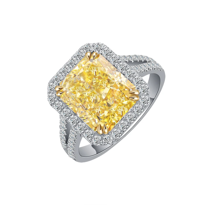

Anster Latest Designs Luxury 3.0ct Gemstone Women Diamond 14K 18K 22K 24K Rose Gold Wedding Ring, Yellow