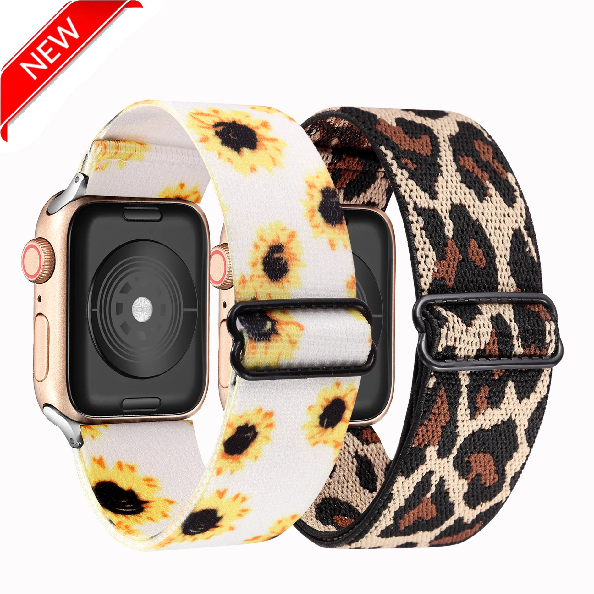 

Solo loop nylon Charmwatch Band Removable Elastic Strap For Apple watch band Man Women for apple watch band SE 6 5, Colors