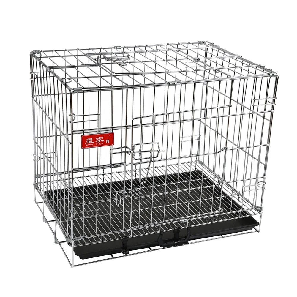 

Lorenzo OEM Jaula M L60xW42xH51 Nich Chien Gaiola Ku Kafesi House Of Dog Kandang Kucing Stainless Steel Breeding Bird Pet Cage, Black