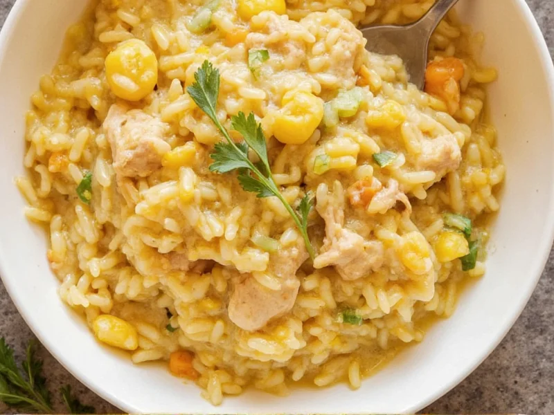 Creamy Chicken Rice Casserole Without Soup (Easy Recipe)