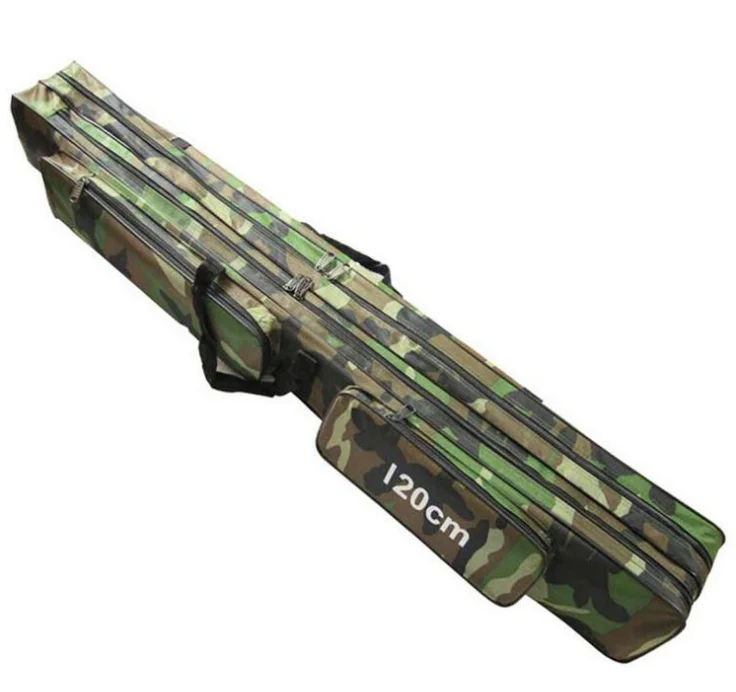 

in stock factory price 1.2m Large Capacity Double Layer Waterproof Fishing Rod Bag, Camouflage