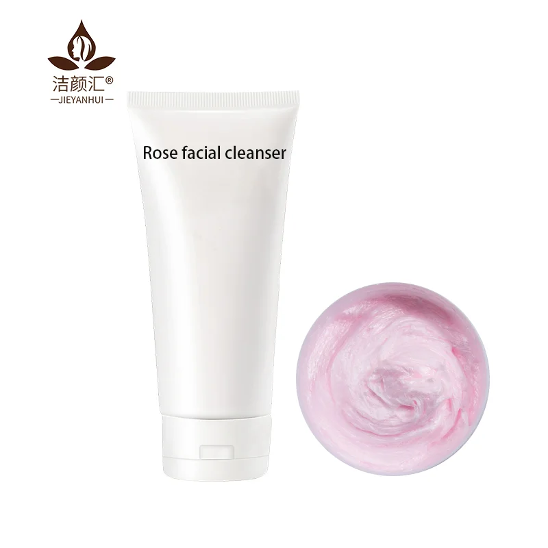 

Private Label Skin Care Organic Deep Cleansing Rose Facial Cleanser Moisturizing Face Wash Cleansing Milk for Oily Skin