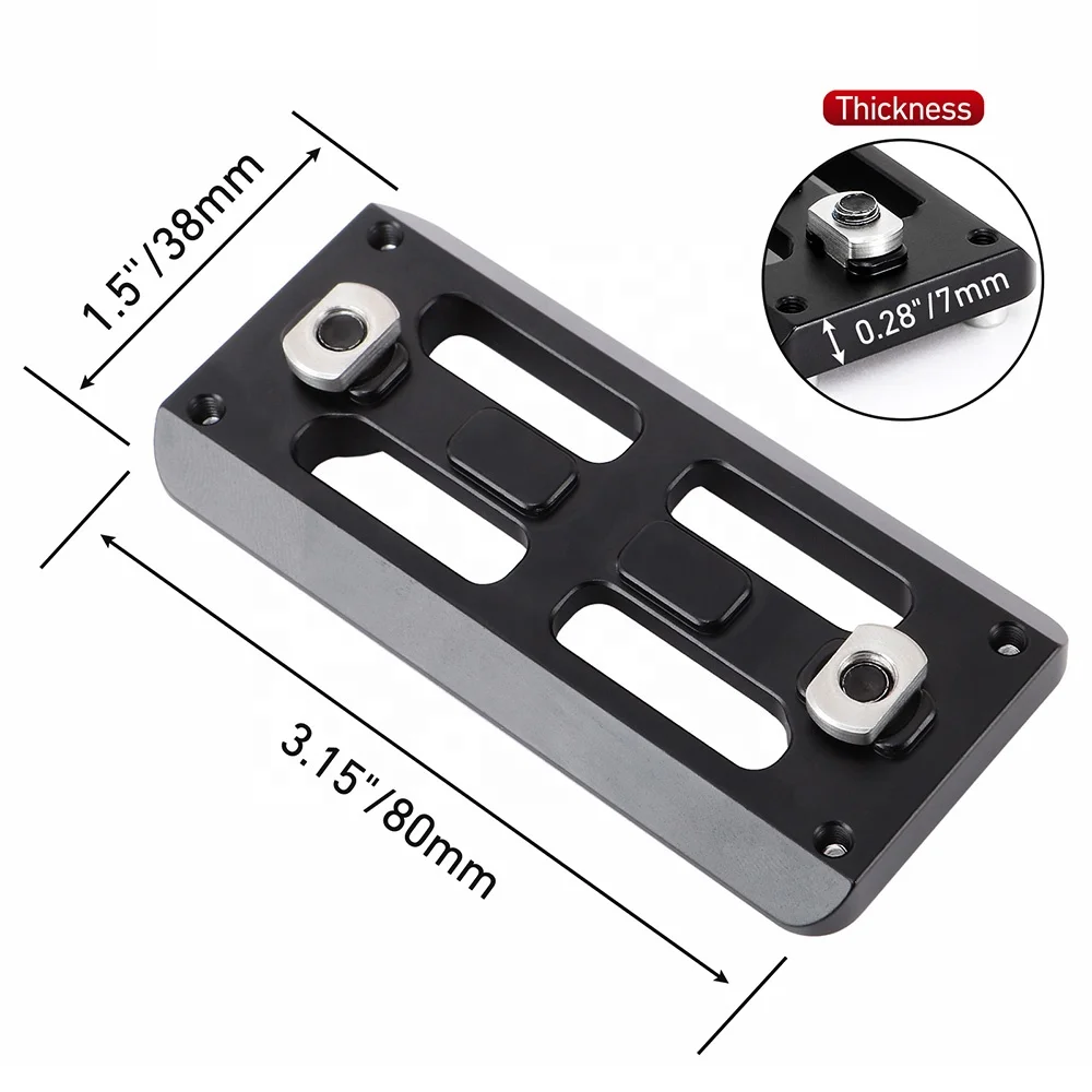 PRS Hunting Accessories Equipment 50mm Dslr Quick Release Plate Clamp Camera Ball Head Board Clamp