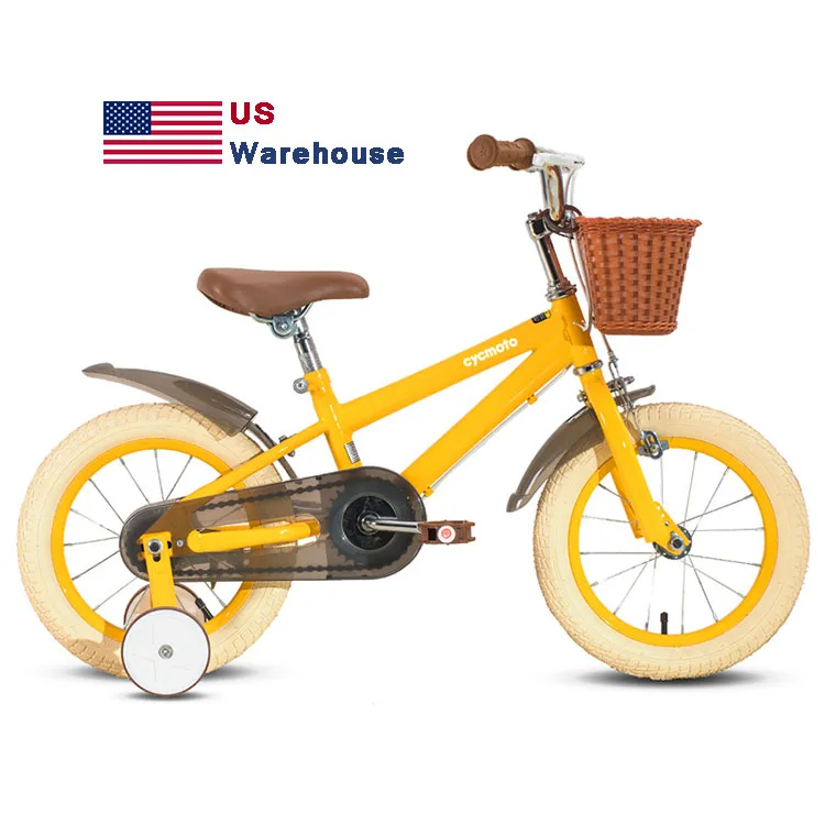 

CYCMOTO USA warehouse 14 16 inch children cycle environment friendly steel kids bike for 6 7 8 years old girls