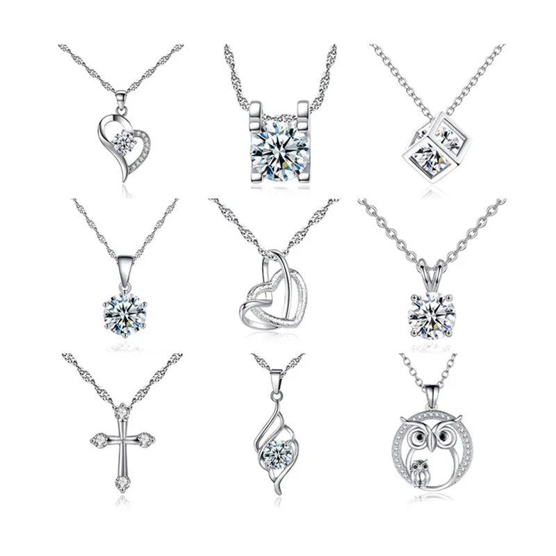 

Hot Selling Creative Temperament Rhinestone Necklace Fashion All-match Zircon Pendant Short Necklace Women Jewelry Choker Chain, Picture