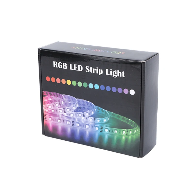 Led Light Strip in room 12W/m 5050 RGB LED strip lights with APP, Voice, Remote, remote control