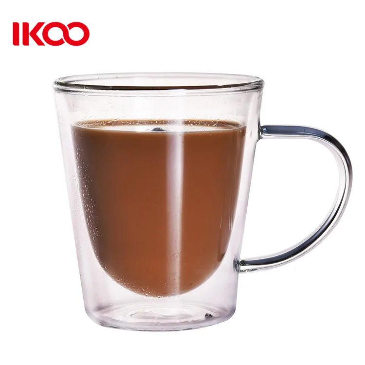 

Borosilicate double wall glass coffee cup