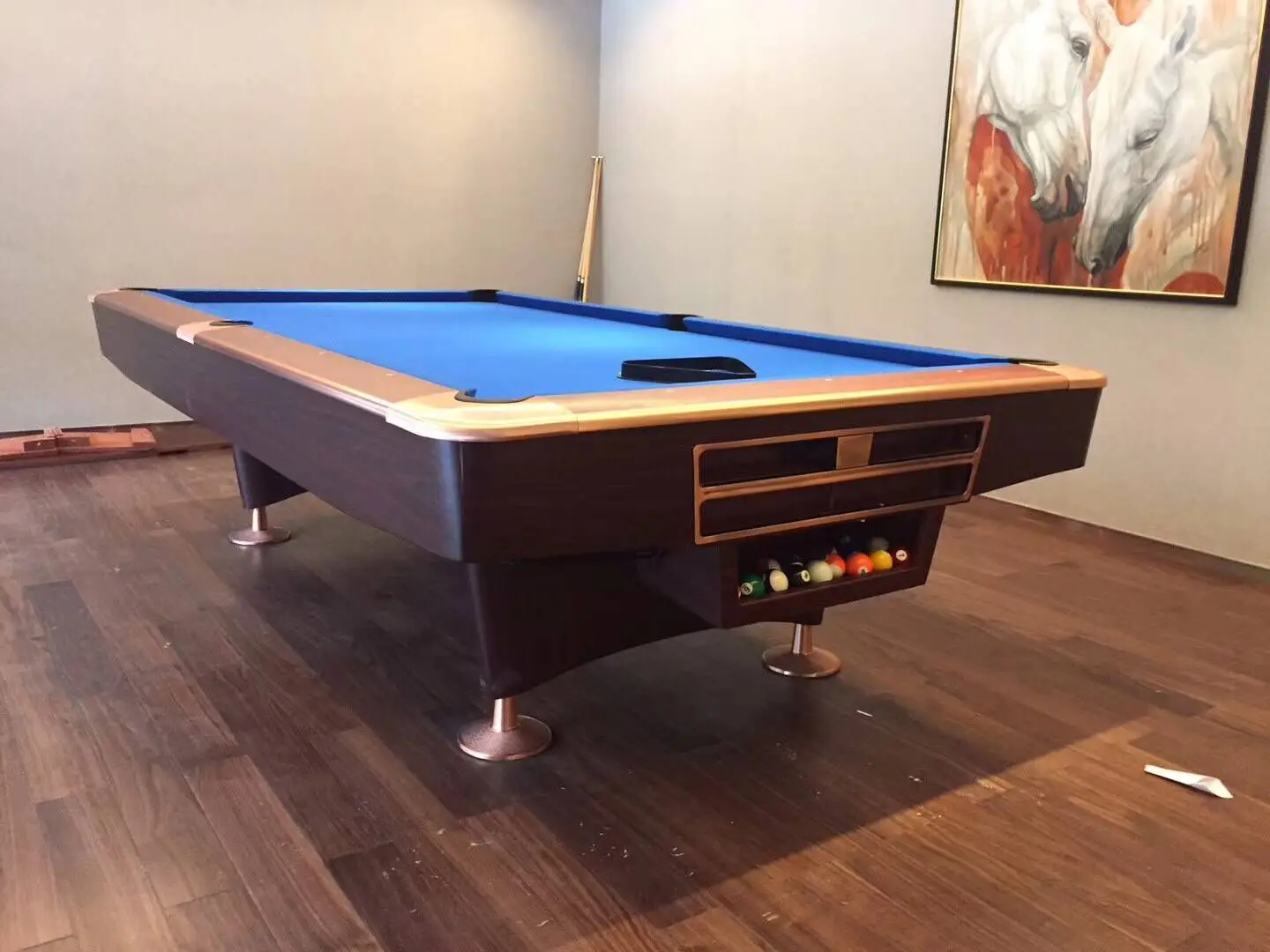 
Wholesale modern 9ft Solid Wood Slate Snooker france Pool Table 