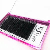 

Wholesale private label lashes extension silk mink eyelash extension soft dark black matte eyelash extension