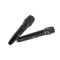 

Hot Sale Handheld 2 Channel Dynamic Uhf Wireless Karaoke Microphone For Ktv