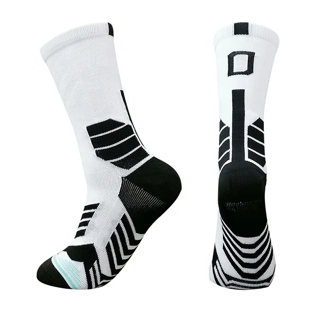 

Black and White History Customized Custom Logo Athletic Soccer Football Anti Non Slip Sports Grip Socks Football Yoga Socks