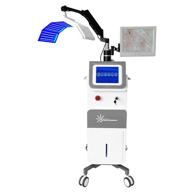 

10 in 1 Multifunction Beauty Instrument Skin Detection LED 7 Color Spectrometer Face-lifting Machine Beauty Skin Care Beauty