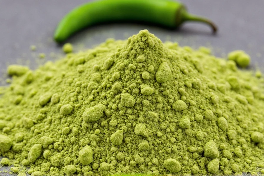 Green Chilli Powder Close-Up