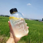 卸売 1000 ミリリットル 750 ミリリットルガラスびん水パーソナライズつや消し飲料スポーツウォーターボトル使用可能なホット沸騰水