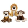 Best made toys stuffed animals plush tiger monkey soft lion custo logo standing kids jungle animals plush toys plush stuffed toy