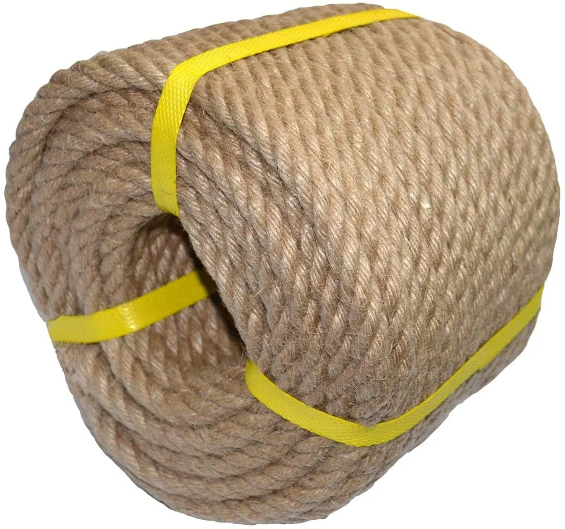 

Wholesale Factory Price Jute Rope 10mm - 1mm Hemp Cord for Glass Vase Hemp Rope