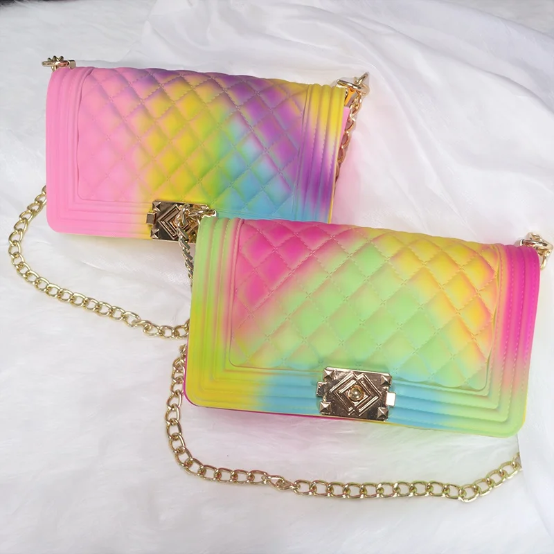 

Bags women new arrival ready to ship candy color pvc purse bags women handbags jelly bag, Picture color
