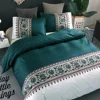 Factory Direct Sale Simple Plain Bedding 3-piece Set Household Elegant Quilt Cover Pillowcase