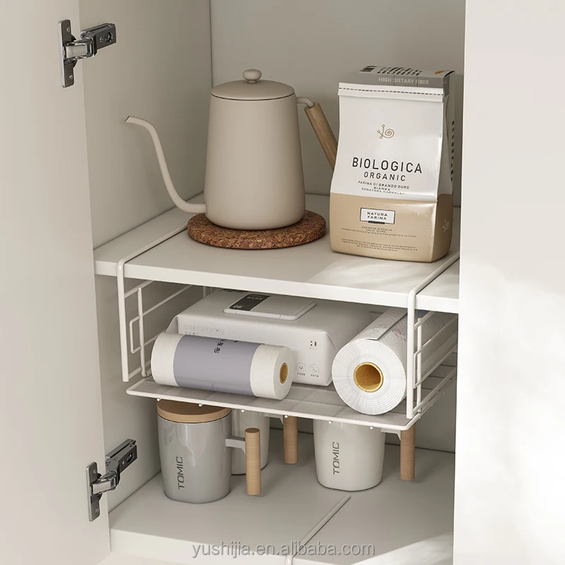 

NEW DESIGN hot sell Detachable Cabinet Organizer hanging under shelf storage basket