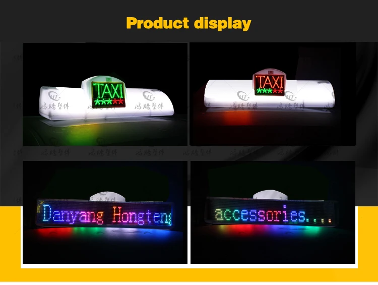 Advertising roof taxi led display rolling advertisement board taxi lamp