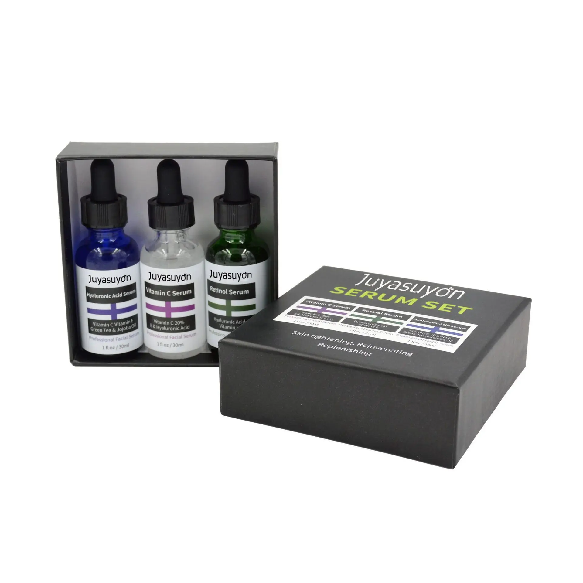 

Wholesale Hydrating Vitamin C And Hyaluronic Acid Face Serum Set
