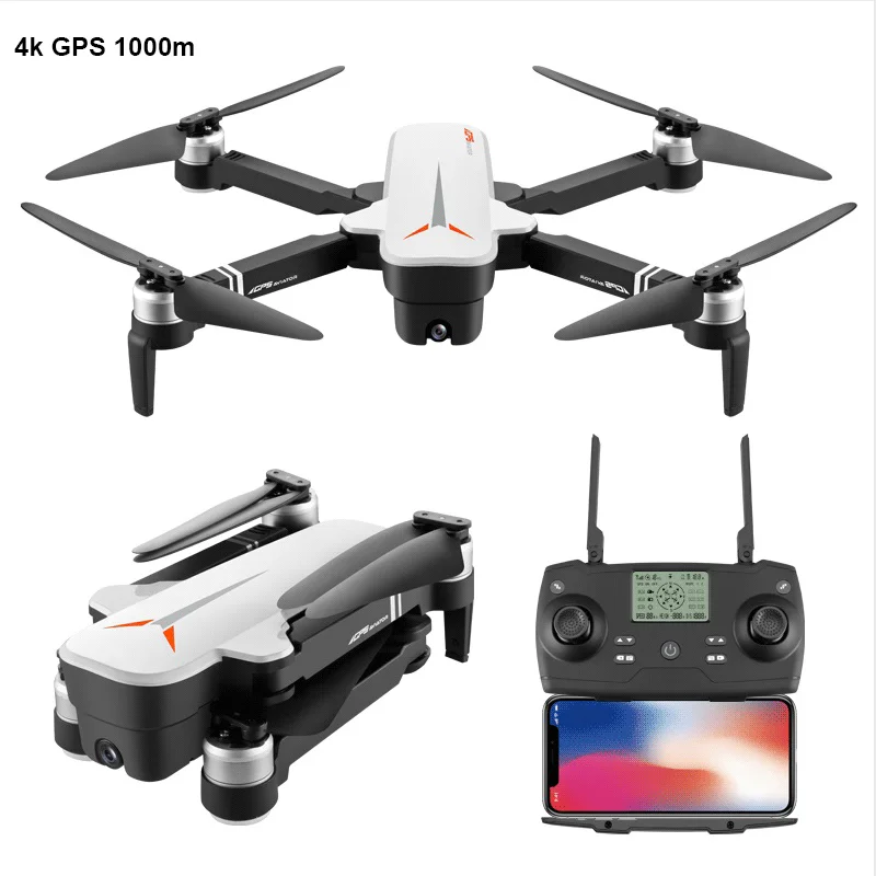 2019 FPV 5G WIFI wide angle camera 4k 1000m long control distance gps drone