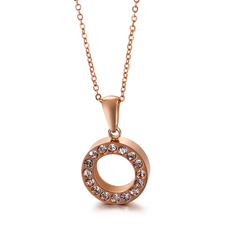 

2020 Qings Fashion Stainless Gold Plating Diamond Jewelry Necklace