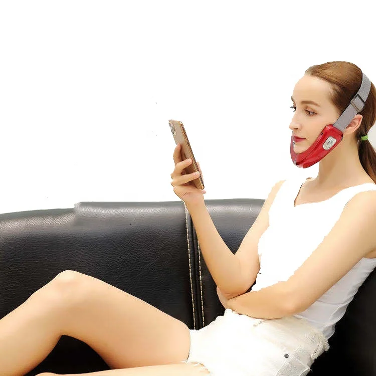 

Hot products multi-functional beauty equipment portable massager electric facial beauty mini microcurrent face lift machine, White red