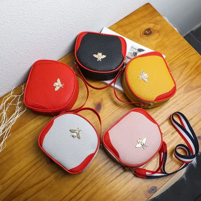 

FLB083 2020 trendy wholesale luxury bee women hand bags ladies check design, Red, black, pink, yellow, gray