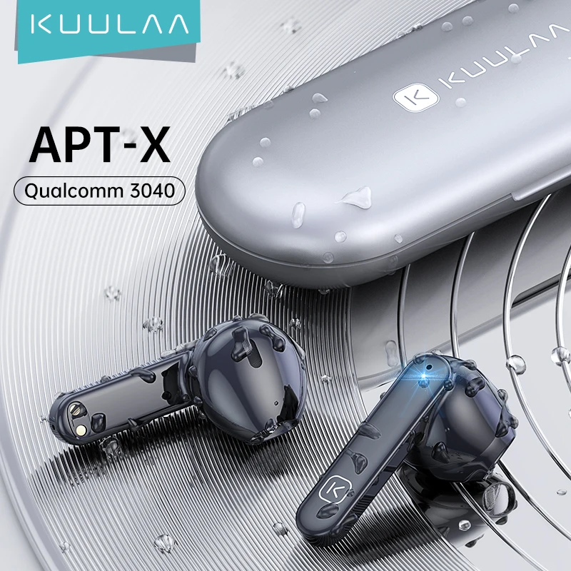 

KUULAA 2021 Thin TWS True Wireless Earbuds Tws Wireless In-Ear Earphone Earbuds For Android For ISO Devices, Grey/graphite green/rose gold