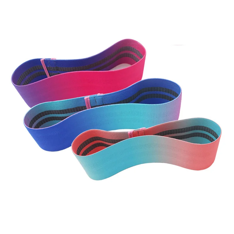 

wholesale 3 set customize hip elastic booty resistance band fitness fabric exercise resistance bands
