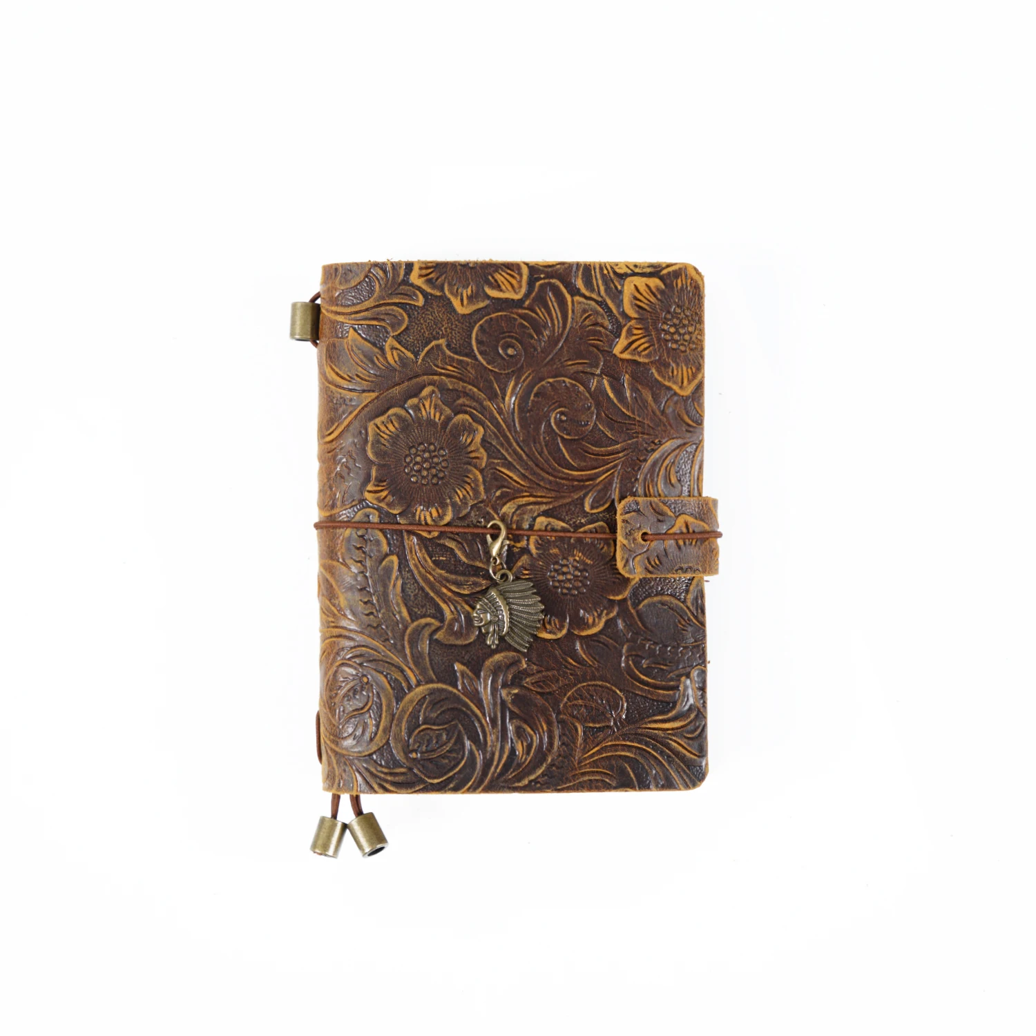 AIGUONIU Original Retro Carved Leather Cover Notebook Manual Stationery Hand Ledger Creative Diary with Hardcover Travel Style
