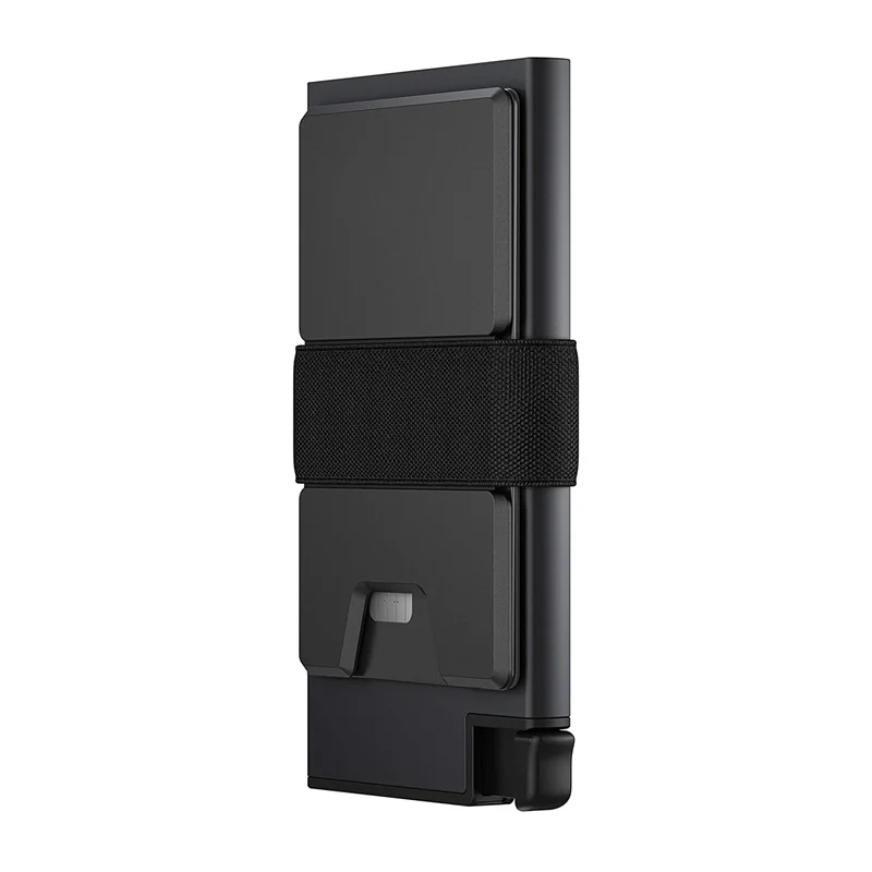 

Custom Metal Wallet Aluminum Credit Card Holder Money Strap Business Wallet Case With Rfid Blocking