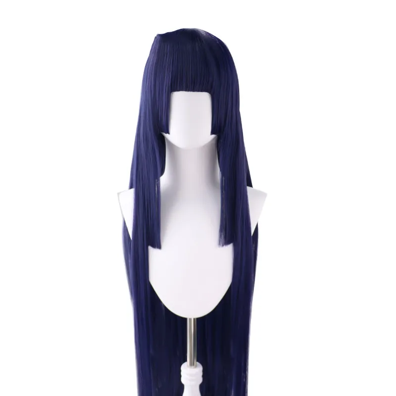 

Dark Blue Hair Anime Comic Exhibition Cosplay Halloween Hair COS Ombre Wigs Cool Women Hair, Pic showed