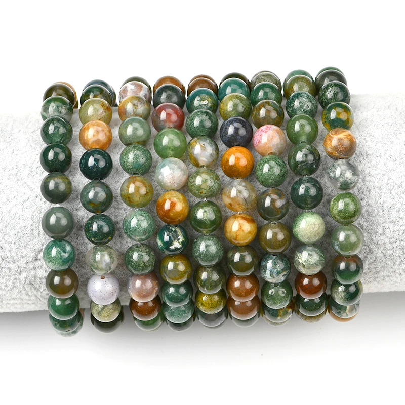 

Wholesale Natural 8mm 7a Healing Crystal Fancy Jasper Jewelry Stone Fancy Jasper Round Beaded Bracelet