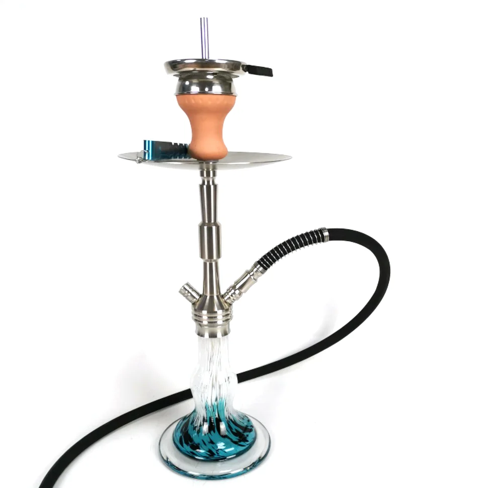 

Stainless steel shisha hookah great shape  size hookah shisha competitive price in stock with complete accessories, Transparent