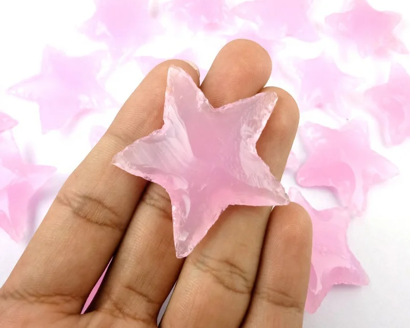 Rose Quartz Star Shape Handmade Carved Gemstone Crystal Carving 2.jpg