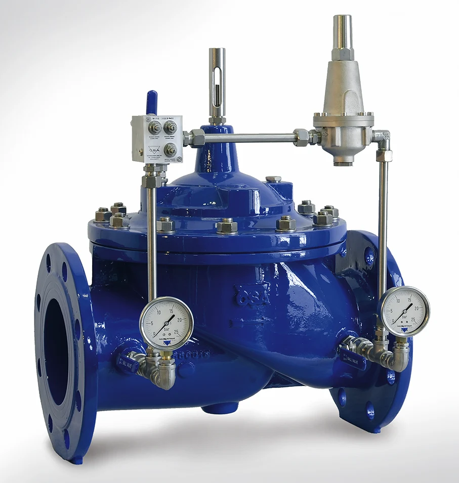 
SS Pilot-operated back pressure regulator for high flow rates oem manufacturer in China 25C 40C 