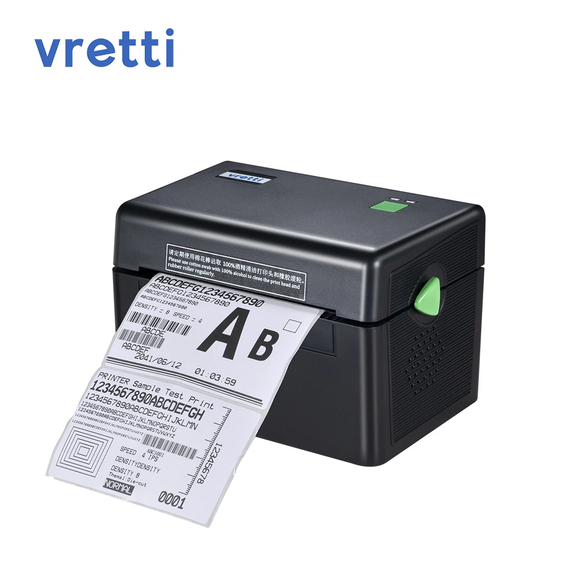 

High Speed 203DPI Direct Thermal Barcode Label Printers Black Wireless Clear Label Printer