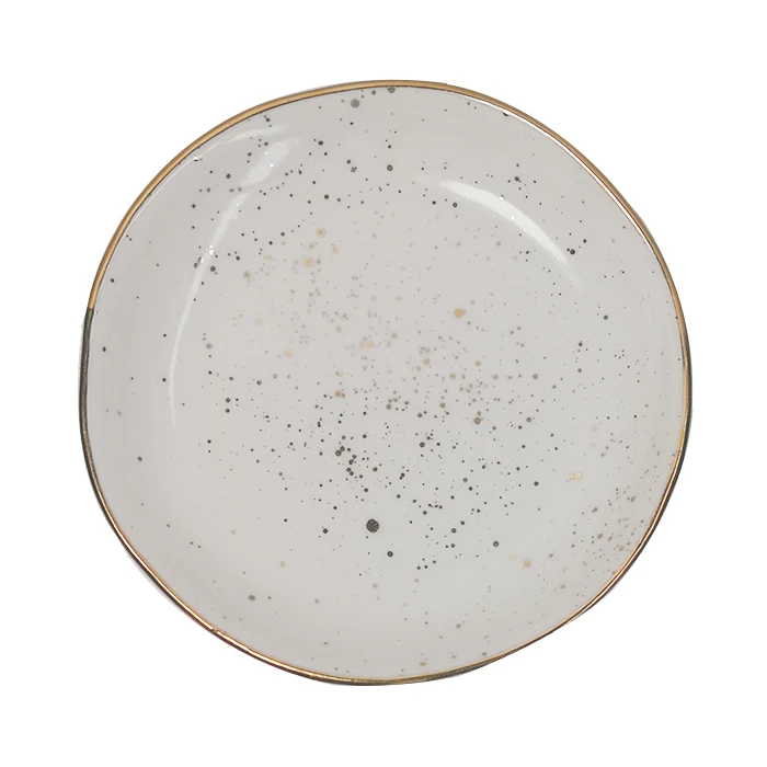 

Handmade Ceramic Ring Dish Colored Dishes With Gold Spots, As show or customized