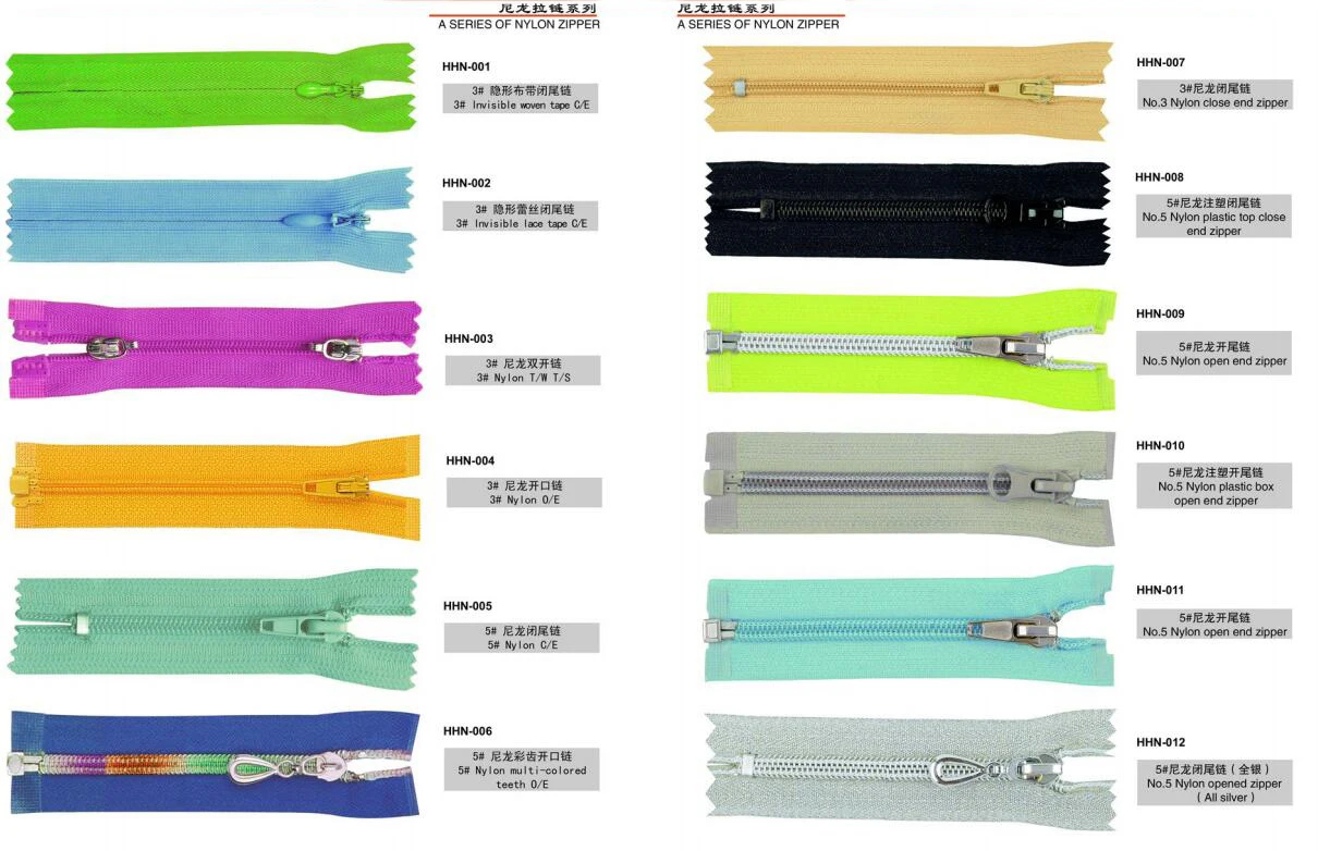 nylon zipper