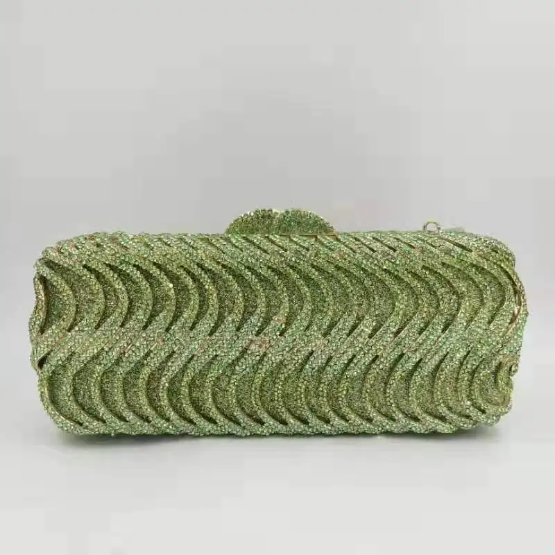 

High quality evening crystal bag to match african party 2019 rhinestones bridal purse